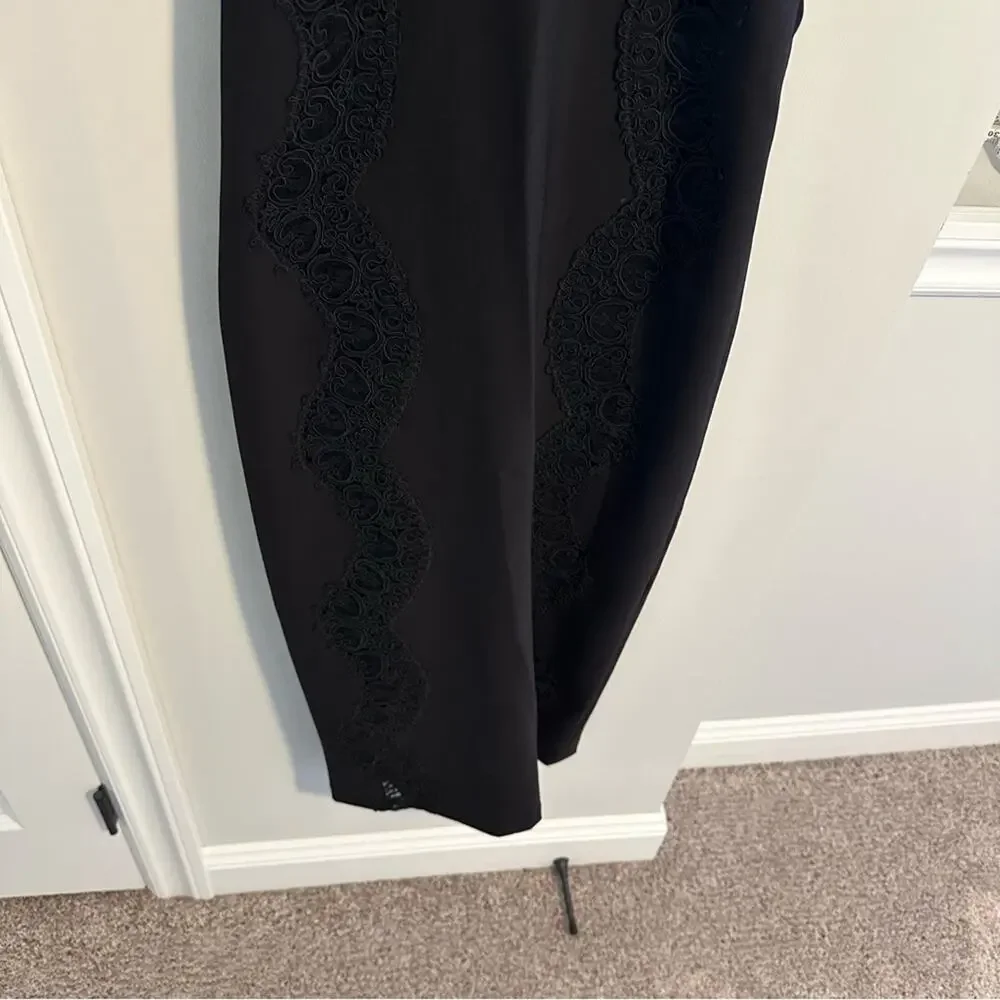 Sea New York Black Lace Maxi Dress Small